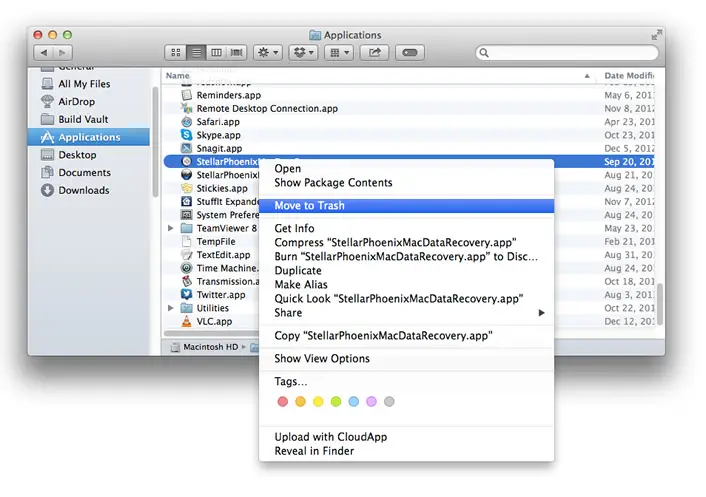 Advanced uninstall mode